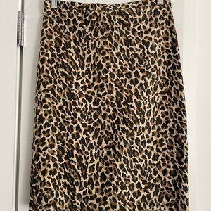 J Crew No. 2 Pencil Skirt in leopard